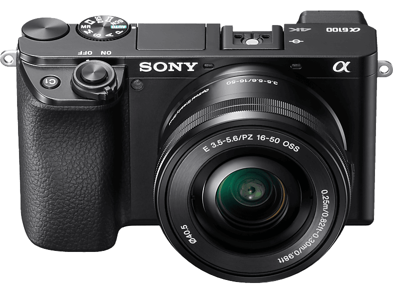 SONY Alpha 6100 Kit (ILCE-6100L) Systemkamera mit Objektiv 16-50 mm, 7,6 cm Display Touchscreen, WLAN von SONY