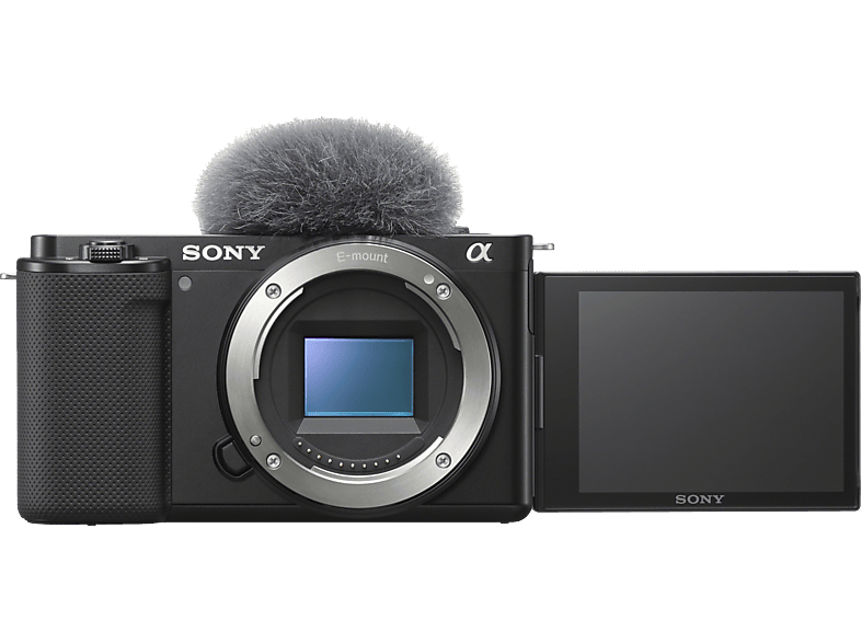 SONY Alpha ZV-E10 Body Vlogging Kamera Systemkamera, 7,5 cm Display Touchscreen, WLAN von SONY