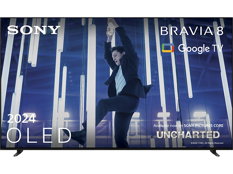 SONY BRAVIA 8 K77XR80 OLED TV (Flat, 77 Zoll / 195 cm, UHD 4K, SMART TV, Google TV) von SONY
