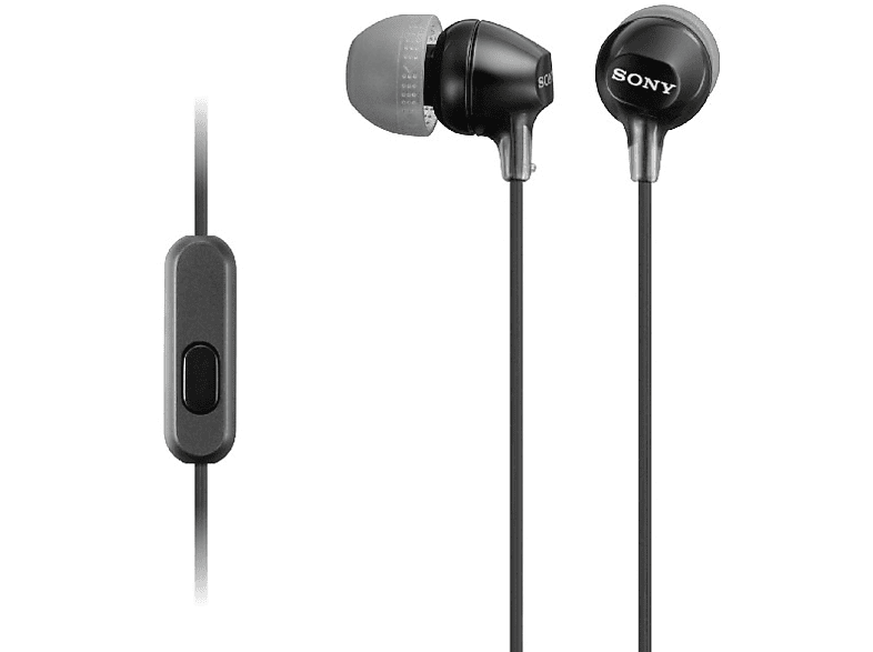 SONY MDR-EX15AP, In-ear Headset Schwarz von SONY