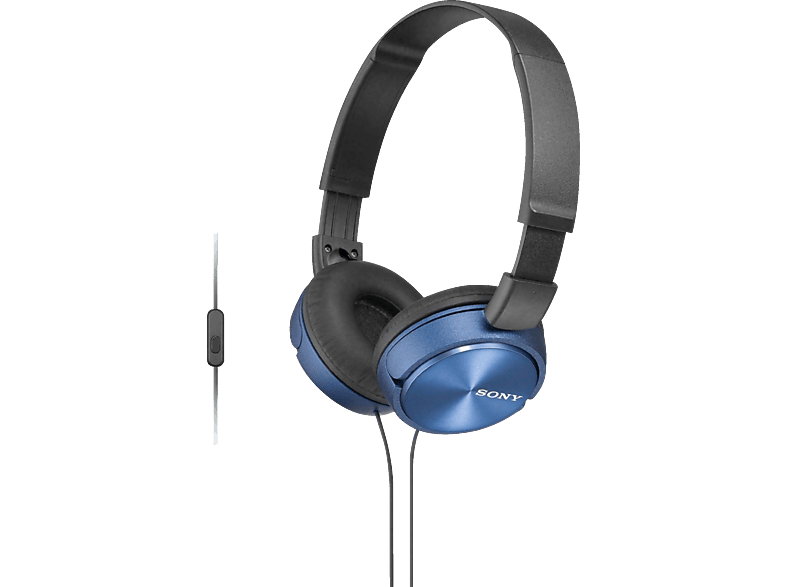 SONY MDR-ZX310AP mit Headsetfunktion, Over-ear Kopfhörer Blau SONY MDR-ZX310AP mit Headsetfunktion, Over-ear Kopfhörer Blau von SONY