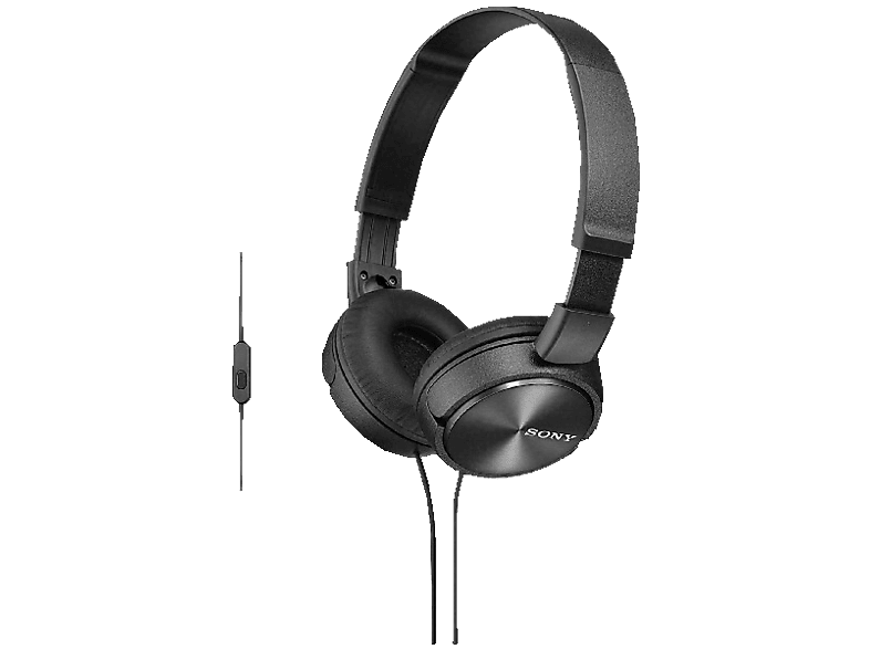 SONY MDR-ZX310AP mit Headsetfunktion, Over-ear Kopfhörer Schwarz von SONY