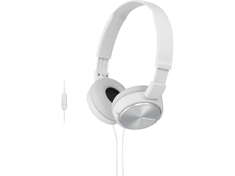 SONY MDR-ZX310AP mit Headsetfunktion, Over-ear Kopfhörer Weiß von SONY