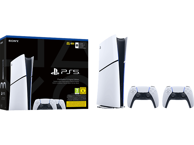 SONY PlayStation®5 Digital Edition Slim Bundle mit zweitem DualSense™ Wireless-Controller von SONY