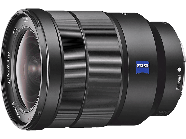 SONY SEL1635Z Zeiss Vollformat 16 mm - 35 f/4.0 OSS, ED, ASPH, DMR, Circulare Blende (Objektiv für Sony E-Mount, Schwarz) von SONY