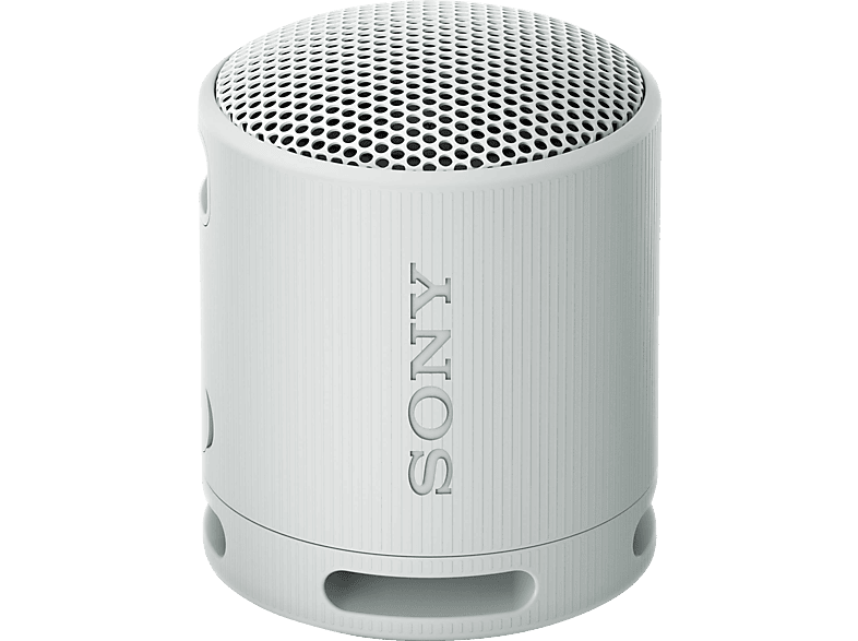 SONY SRS-XB100 Bluetooth Lautsprecher, Hellgrau, Wasserfest von SONY
