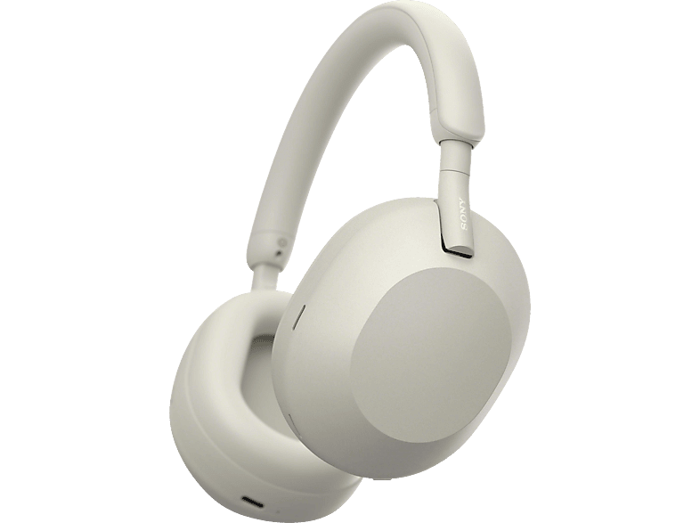 SONY WH-1000XM5, Noise Cancelling, Over-ear Kopfhörer Bluetooth Silver von SONY