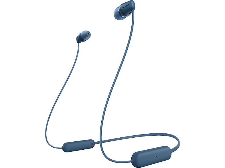 SONY WI-C100, In-ear Kopfhörer Bluetooth Blau von SONY
