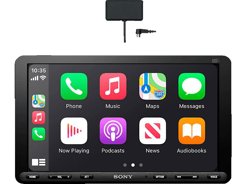 SONY XAV-AX8150 DAB+ Media Receiver 9" Display CarPlay/Android Auto inkl. Antenne und HDMI Eingang Autoradio 1 DIN, 55 Watt von SONY