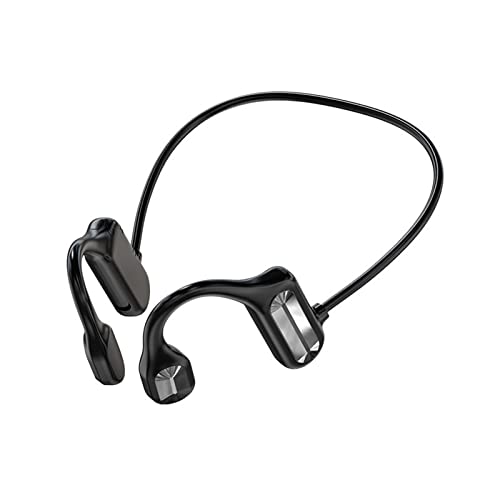 SOONHUA Bone Conduction Kopfhörer, Bluetooth Wireless Open Ear Kopfhörer mit Mikrofon 13H Spielzeit Wasserdicht Schweißfest Sport Kopfhörer für Laufen, Radfahren, Fahren, Fitnessstudio von SOONHUA