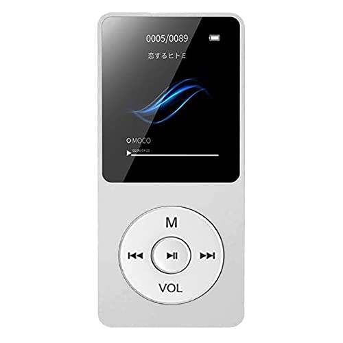 SOONHUA MP3-Player, 8 GB, MP3-Player, 4,7 cm (1,8 Zoll), Bluetooth 4.1, MP3, MP4-Player, HiFi-verlustfreier Sound, 40+ Stunden Lange Wiedergabe, TF-Radio-Recorder unterstützt 64 GB TF-Karte von SOONHUA