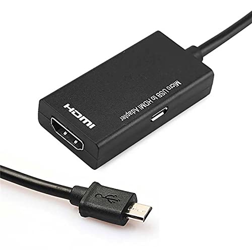 SOONHUA Micro-USB auf HDMI-Kabel-Adapter USB 2 0 Stecker auf HDMI-Buchse, HDTV-Kabel, Adapter 1080p Video-Audio-Ausgang, Kabel-Adapter für Android-Smartphone und Tablet von SOONHUA