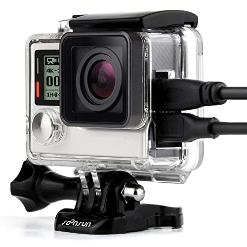 soonsun Skelett Gehäuse Fall mit Skelett Hintertür für GoPro Hero 3 3 + 4 Action Kamera von SOONSUN