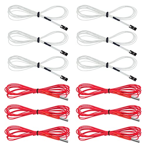 SOOWAY 6 stücke 24V 40W 6 x 20 Keramik Heizpatrone + 6 stücke NTC 3950 Thermistor für 3D Drucker Ender 3 Ender 5 pro V2 von SOOWAY