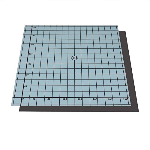 SOOWAY Flex Magnetic Zweischichtdruck Hot Bed Sticker Build Surface Tape für 3D-Drucker Build Platform HotBed Kompatibel mit CR 10 10S (310x310 mm) von SOOWAY
