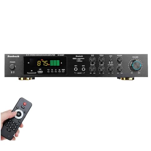 SOPERIT 5-Kanal Digital Stereo HiFi USB Bluetooth Verstärker 600W FM/AM mit Fernbedienung von SOPERIT
