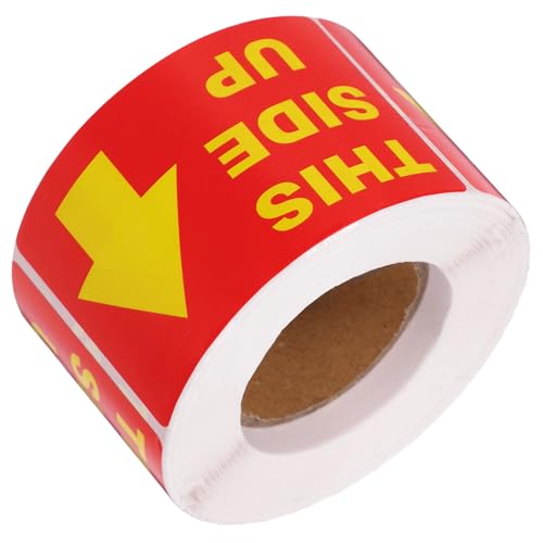 SOPOTUTU 1 Rolle Zerbrechliche Warnetiketten Warnverpackungsetiketten Versandetiketten Verpackungsband Zerbrechliche Etiketten Aufkleber Rot von SOPOTUTU