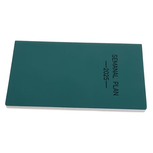 SOPOTUTU 1 Spanischer Zeitplan Wöchentlicher Planer Notizbeutel Klein Leerer Wochenplaner Notizblöcke Für Die Arbeit Studienplaner Wochenplaner Aus Papier Kalender-notizbuch Pu Green von SOPOTUTU