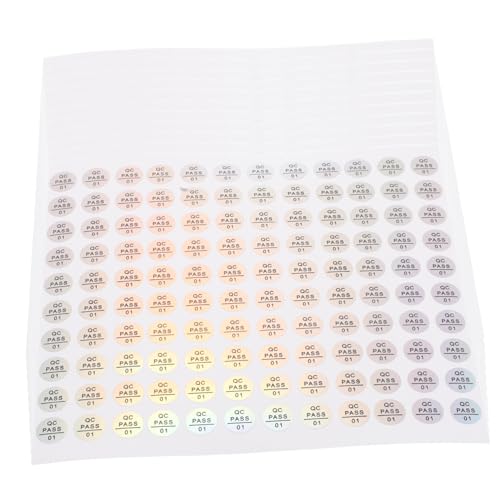 SOPOTUTU 10 Blatt Aufkleber Mit Qualitätsprüfausweis Qc Bestandene Sicherheitsaufkleber Qualitätskontroll-zulassungszeichen Qc-zulassungsaufkleber Qualifizierte Aufkleber Silver von SOPOTUTU