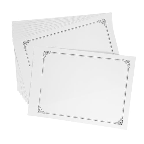 SOPOTUTU 10 Stück Goldstempelzertifikat Dokument Kartonpapier druckbare Diplomarbeit leeres Zertifikatspapier Blanko-Auszeichnungsurkunden Zertifikatspapiere Diplomzertifikat-Karton Silber SOPOTUTU 10 Stück Goldstempelzertifikat Dokument Kartonpapier druckbare Diplomarbeit leeres Zertifikatspapier Blanko-Auszeichnungsurkunden Zertifikatspapiere Diplomzertifikat-Karton Silber von SOPOTUTU