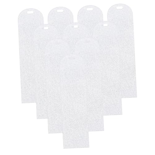 SOPOTUTU 10 Stück Lesezeichen leere Acrylverzierungen leere Ornamente leere seitenmarkierung selber machen Acryl-Tags Buchseitenmarkierung Acryl-Ornament-Rohlinge Silver SOPOTUTU 10 Stück Lesezeichen leere Acrylverzierungen leere Ornamente leere seitenmarkierung selber machen Acryl-Tags Buchseitenmarkierung Acryl-Ornament-Rohlinge Silver von SOPOTUTU