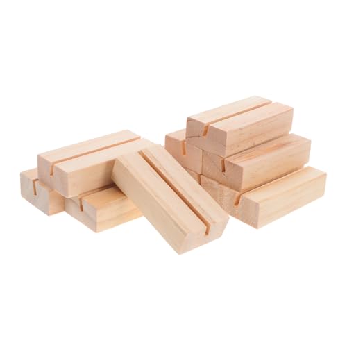 SOPOTUTU 10 Stück Postkartenhalter Kartenständer aus Holz Inhaber einer Visitenkarte Desktop-Fotohalter Visitenkartenhalter für den Schreibtisch Fotoständer aus Holz Beige SOPOTUTU 10 Stück Postkartenhalter Kartenständer aus Holz Inhaber einer Visitenkarte Desktop-Fotohalter Visitenkartenhalter für den Schreibtisch Fotoständer aus Holz Beige von SOPOTUTU