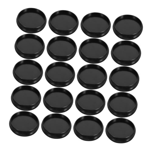SOPOTUTU 100 Stück Albumbindungsschnalle Disc-Bindung Discbound-Erweiterungs-Discs Planer-Binderringe Planer Bindescheiben Loseblattordner aus Kunststoff Binderscheiben Plastik Black von SOPOTUTU