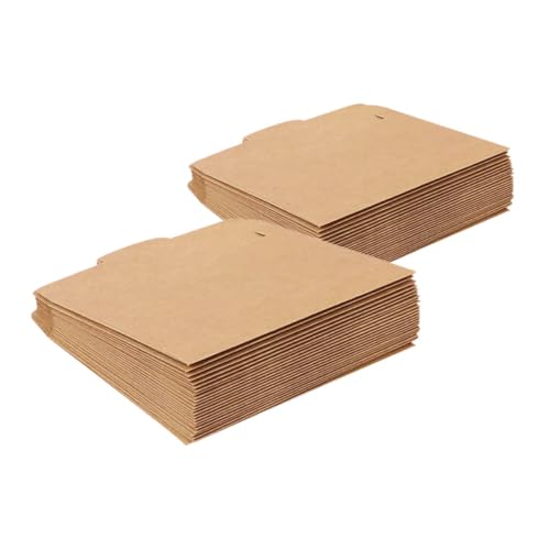 SOPOTUTU 100 Stück Disc-tasche Kleine Braune Papiertüten Winzige Papiertüten Dvd-hüllen Aus Pappe Mini-papiertüten Basteltaschen Legale Umschläge Papphüllen Light Brown Kraftpapier von SOPOTUTU