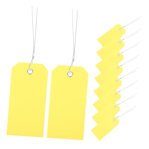 SOPOTUTU 100Stücke Leere PVC Gepäckanhänger Mit Draht Beschreibbare Kofferanhänger Zur Kennzeichnung Von Reisen Robuste Und Wiederverwendbare Für Schule Büro Und Garten SOPOTUTU 100Stücke Leere PVC Gepäckanhänger Mit Draht Beschreibbare Kofferanhänger Zur Kennzeichnung Von Reisen Robuste Und Wiederverwendbare Für Schule Büro Und Garten von SOPOTUTU