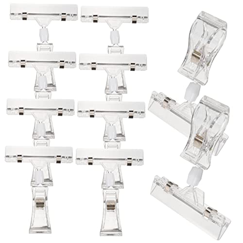 SOPOTUTU 10Stücke Teiliges Doppelseitiger Clip Halter für Namensschilder Transparent für Büro und Heimdekoration zur Anzeige von Notizen und Fotos SOPOTUTU 10Stücke Teiliges Doppelseitiger Clip Halter für Namensschilder Transparent für Büro und Heimdekoration zur Anzeige von Notizen und Fotos von SOPOTUTU