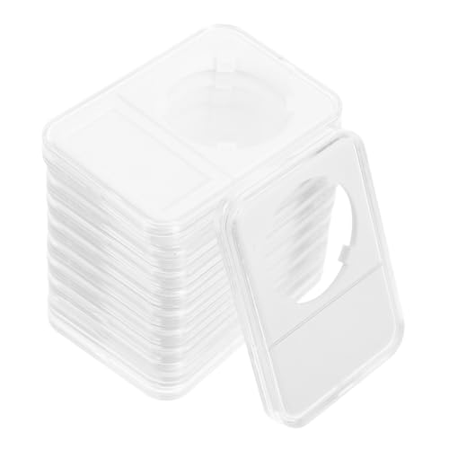 SOPOTUTU 10er Schachtel Münzsammelbox Münzhalter Für Alle Viertelhalter Für Geldretter Münzsammelutensilien, Die Man Unbedingt Haben Muss Münzhalter-display Transparent P.s von SOPOTUTU