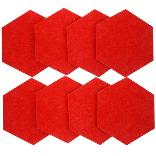 SOPOTUTU 12Stücke Filz Pinnwand Mit Sechseckigem Design Selbstklebend Nachrichtentafel Oder Schallschutzmatte Für Kindergarten Und Büro Lebendige Kantenlänge von SOPOTUTU
