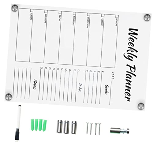 SOPOTUTU 1Satz Message Board Für Wochenplanung Abwischbares Memo Board Mit Pins Und Marker Transparentes Notizbrett Für Schule Büro Und Zuhause SOPOTUTU 1Satz Message Board Für Wochenplanung Abwischbares Memo Board Mit Pins Und Marker Transparentes Notizbrett Für Schule Büro Und Zuhause von SOPOTUTU