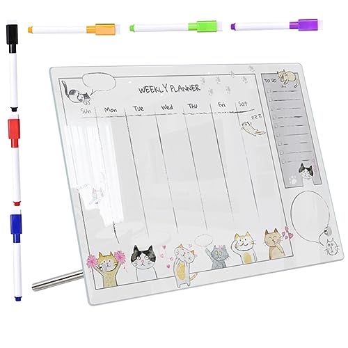 SOPOTUTU 1Satz Wiederverwendbare Wochenplaner aus Acryl Abwischbar und Leicht mit Werbenadeln und Markern für Büro Schule und Zuhause zur Einfachen Planung und Notizen SOPOTUTU 1Satz Wiederverwendbare Wochenplaner aus Acryl Abwischbar und Leicht mit Werbenadeln und Markern für Büro Schule und Zuhause zur Einfachen Planung und Notizen von SOPOTUTU