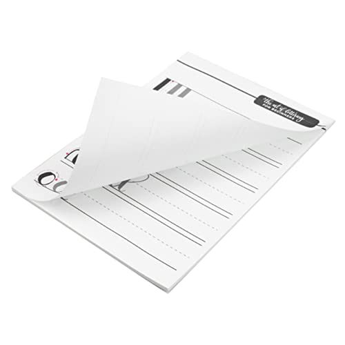 SOPOTUTU 1Stück Englisches Schreibübungsbuch Handwriting Book Für Schnörkelstil Großbuchstaben Lehr Und Lernwerkzeug Für Homeschooling Und Schule von SOPOTUTU