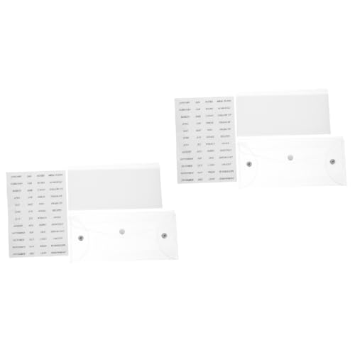 SOPOTUTU 2 Sets Budget Ordner Taschen Geld Ordner Teiler Spar Organizer Sparen Für Bargeld Teiler Mit Taschen Durchsichtige Budget Ordner Teiler Budget Registerkarten Index Pp von SOPOTUTU