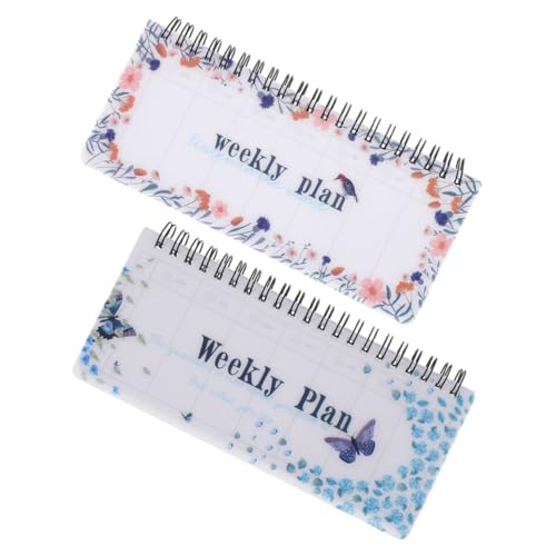 SOPOTUTU 2 Stück Wochenplaner notizbuch Kalender DIY-Planer Hausplaner Wochenplan Notizblock Tagesplanungsblock abreißen Tagesplaner Notizblock täglicher Planungsblock Planungsbuch Eisen von SOPOTUTU