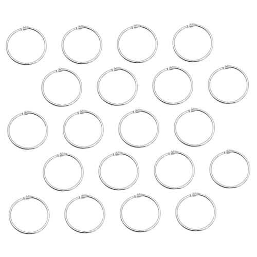 SOPOTUTU 20 Stück Bewegliche Ringe Eisenschnalle Nickel Buchringe Flexible Binderringe Stahl Fotoalbenringe Schlüsselring Queue Form Notizbuch Binderringe Kleine Loseblatt SOPOTUTU 20 Stück Bewegliche Ringe Eisenschnalle Nickel Buchringe Flexible Binderringe Stahl Fotoalbenringe Schlüsselring Queue Form Notizbuch Binderringe Kleine Loseblatt von SOPOTUTU