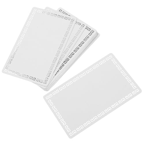 SOPOTUTU 20 Stück Sublimationsrohlinge Stichworte Sublimationskartenrohlinge leer weiße karten visitenkarten Rohlinge für Sublimationsausweise Sublimationsmetallrohlinge Aluminiumlegierung von SOPOTUTU
