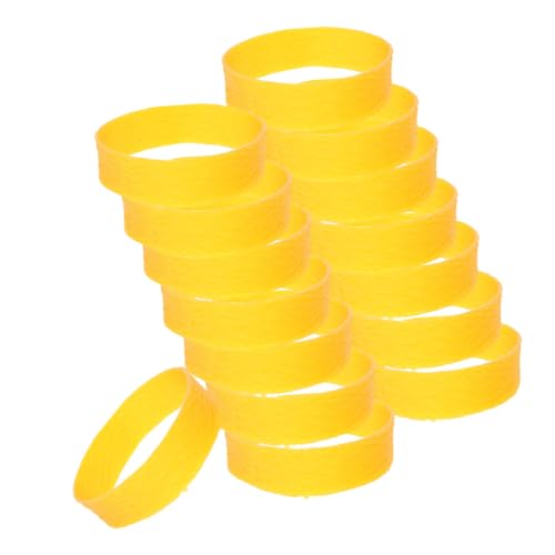 SOPOTUTU 45 Stück Breite Gummibänder Gummibänder Haarbänder Dickes Gummiband Gummiband Set Robustes Gummiband Gummiband Zum Binden Im Freien Gummiband Gelb von SOPOTUTU