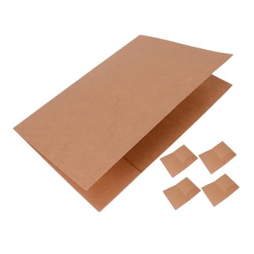 SOPOTUTU 5 Stück Einzeltasche Für Aktenordner Schlüssel Dokumentenmappen Aus Papier Im A4-format Wiederverwendbar Dokumentieren Ordner-organizer Für Den Schreibtisch Weiß Kraftpapier Brown von SOPOTUTU