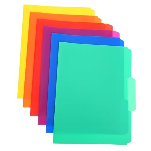 SOPOTUTU 6 Stücke Ordner Kleine Organizer Farbe Multi Dokumente Grün Manila Einreichung Binder Pp von SOPOTUTU