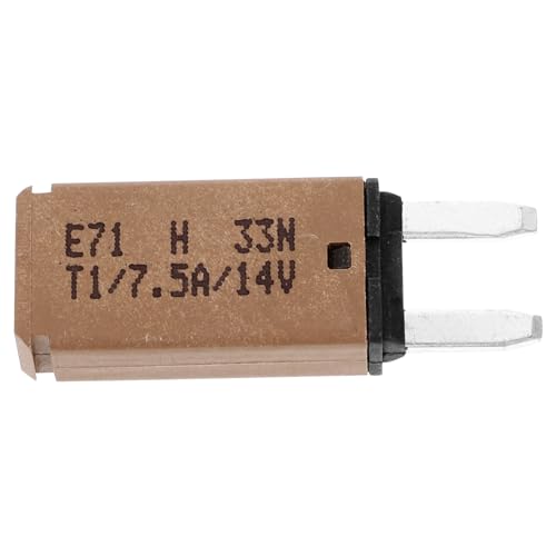 SOPOTUTU 7.5A Mini Sicherungskit für Auto und Automatische Rücksetzfunktion Robuste Mini Sicherungen aus Nickelplattiertem von SOPOTUTU