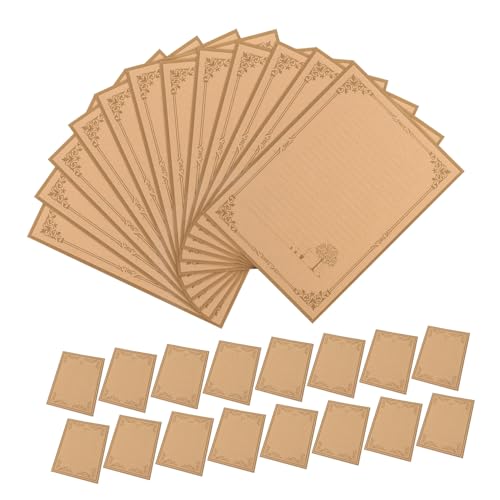 SOPOTUTU 80 Stück Vintage Briefpapier Alle Blanko Gealtert Pergament Brief Rustikal Alt Retro Antik Vintage Schreibbedarf Hellbraunes Papier SOPOTUTU 80 Stück Vintage Briefpapier Alle Blanko Gealtert Pergament Brief Rustikal Alt Retro Antik Vintage Schreibbedarf Hellbraunes Papier von SOPOTUTU