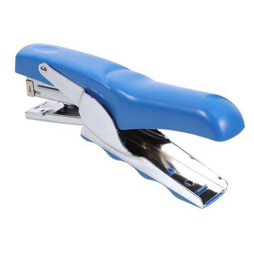 SOPOTUTU Handhefter Für Die Schule Praktisches Heftgerät Mini Hefter Lehrer Unverzichtbarer Desktop Hefter Griff Klassenzimmerprodukt Tragbar Für Den Einsatz Im Büro Klein Blau von SOPOTUTU
