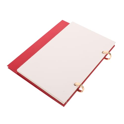 SOPOTUTU büro DIY kalender Stehen klein DIY -Sublimation Kalender Stand leerer kalender selber machen mit tischkalender blanko kalender Bürokalender als Desktop-Kalender Papier rot von SOPOTUTU