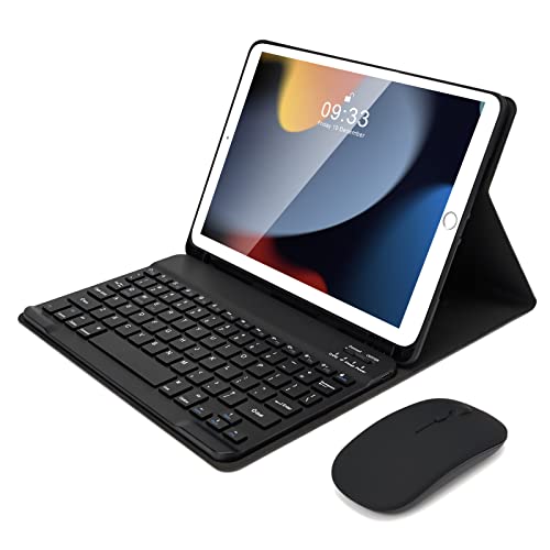 SOPPY Bluetooth-Tastaturhülle mit Maus für iPad 9. Generation 2021, 8. Generation 2020, 7. Generation 25,9 cm (10,2 Zoll) 2019, Air 3 & Pro 10,5 Zoll, abnehmbare, kabellose, schlanke Schutzhülle, mit von SOPPY