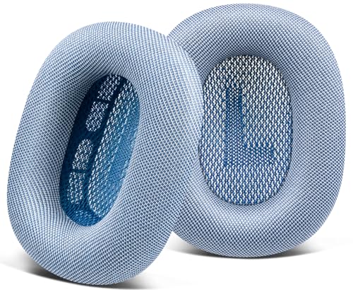 SOPROM Ohrpolster Ersatz für Airpods Max Over-Ear Kopfhörer, Ohrpolster mit strapazierfähigem Netzstoff, weicher Schaumstoff - Marine von SOPROM