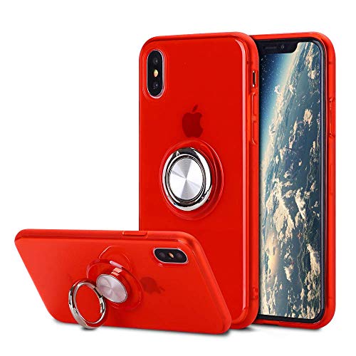 SORAKA Durchsichtige Hülle für iPhone XS Max mit 360 Grad drehbarem Ringständer Weicher TPU transparenter Schutzhülle mit Metallplatte für Handyhalterung Auto KFZ Magnet Stoßdämpfung SORAKA Durchsichtige Hülle für iPhone XS Max mit 360 Grad drehbarem Ringständer Weicher TPU transparenter Schutzhülle mit Metallplatte für Handyhalterung Auto KFZ Magnet Stoßdämpfung von SORAKA
