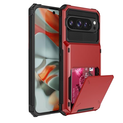 SORAKA Hülle für Google Pixel 9 Pro mit Kartenhalter Handyhülle PC TPU 2 in 1 Dual Layer Bumper Hülle Stoßsichere Abdeckung kann 5 Karten aufnehmen SORAKA Hülle für Google Pixel 9 Pro mit Kartenhalter Handyhülle PC TPU 2 in 1 Dual Layer Bumper Hülle Stoßsichere Abdeckung kann 5 Karten aufnehmen von SORAKA
